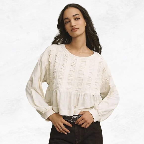 Pilcro Tops - Pilcro Textured Babydoll Top